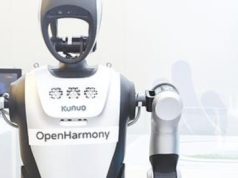 首款鸿蒙人形机器人亮相